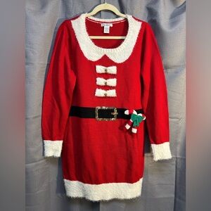 Festive Santa Inspired Dress - Christmas/Holiday